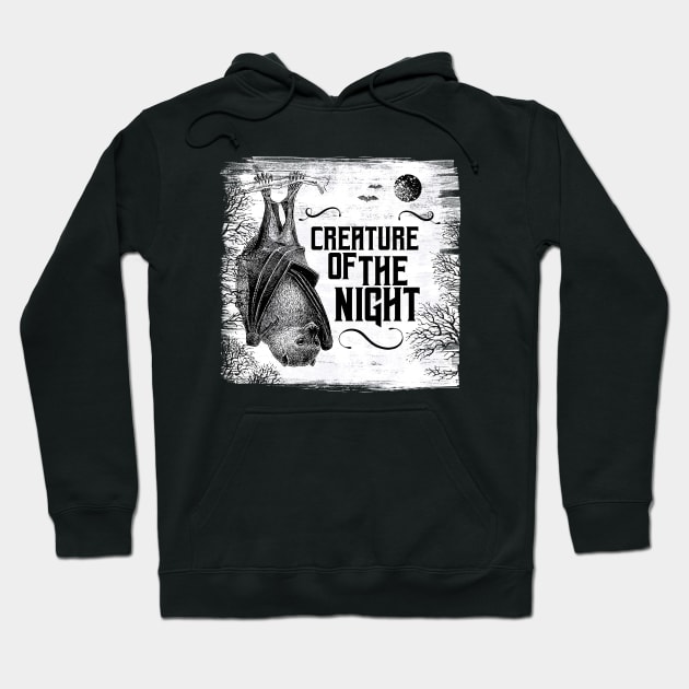 Bat – Creature Of The Night Hoodie by Rike Mayer